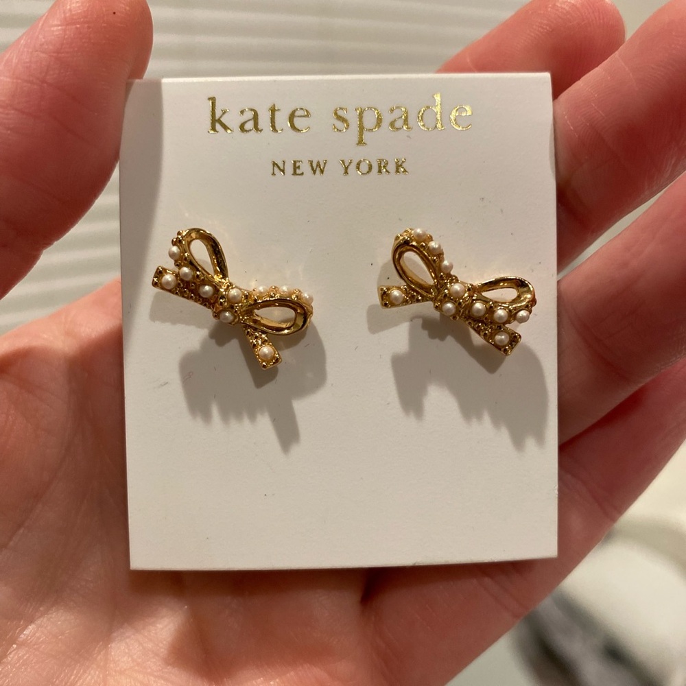 Kate Spade Gold Bow Earrings